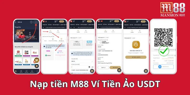 Nạp bằng ví tiền ảo USDT