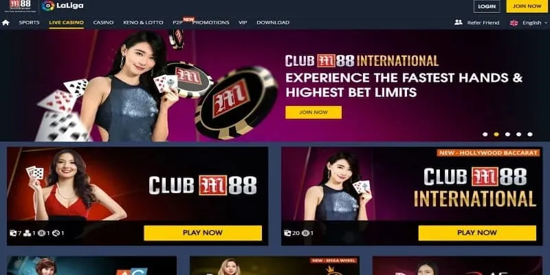 Casino trực tuyến M88 có gì nổi trội?