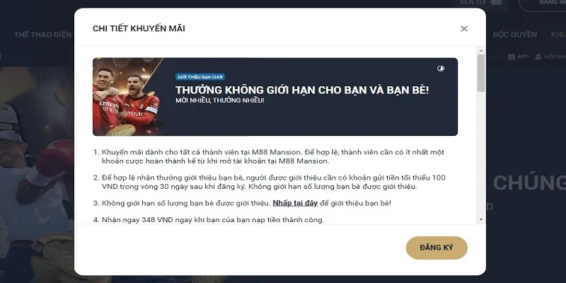 Nhận ưu đãi theo chương trình giới thiệu hội viên mới